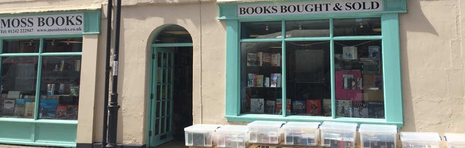 "Moss Books in Henrietta Street, Cheltenham"